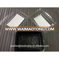 FDA Approved Food Grade Custom Made Disposable Square Plastic Food Container For Dairy Meat Fish Poultry